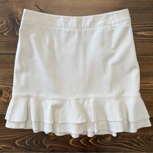 Express Ruffle Skirt in ivory